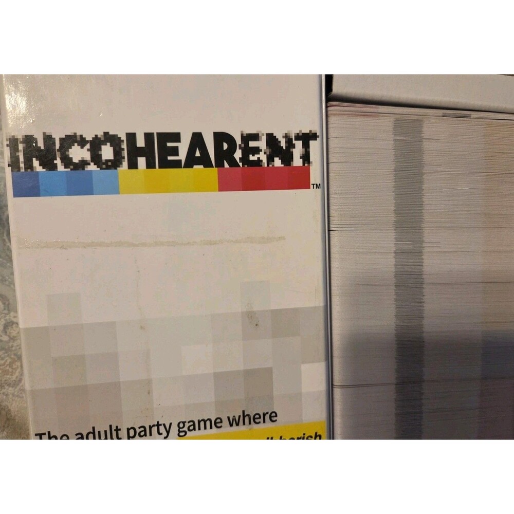 Incohearent Card Game Adult Party New Open Box Guess The Gibberish 2020